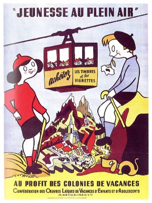 Jeunesse au Plein Air vintage travel poster